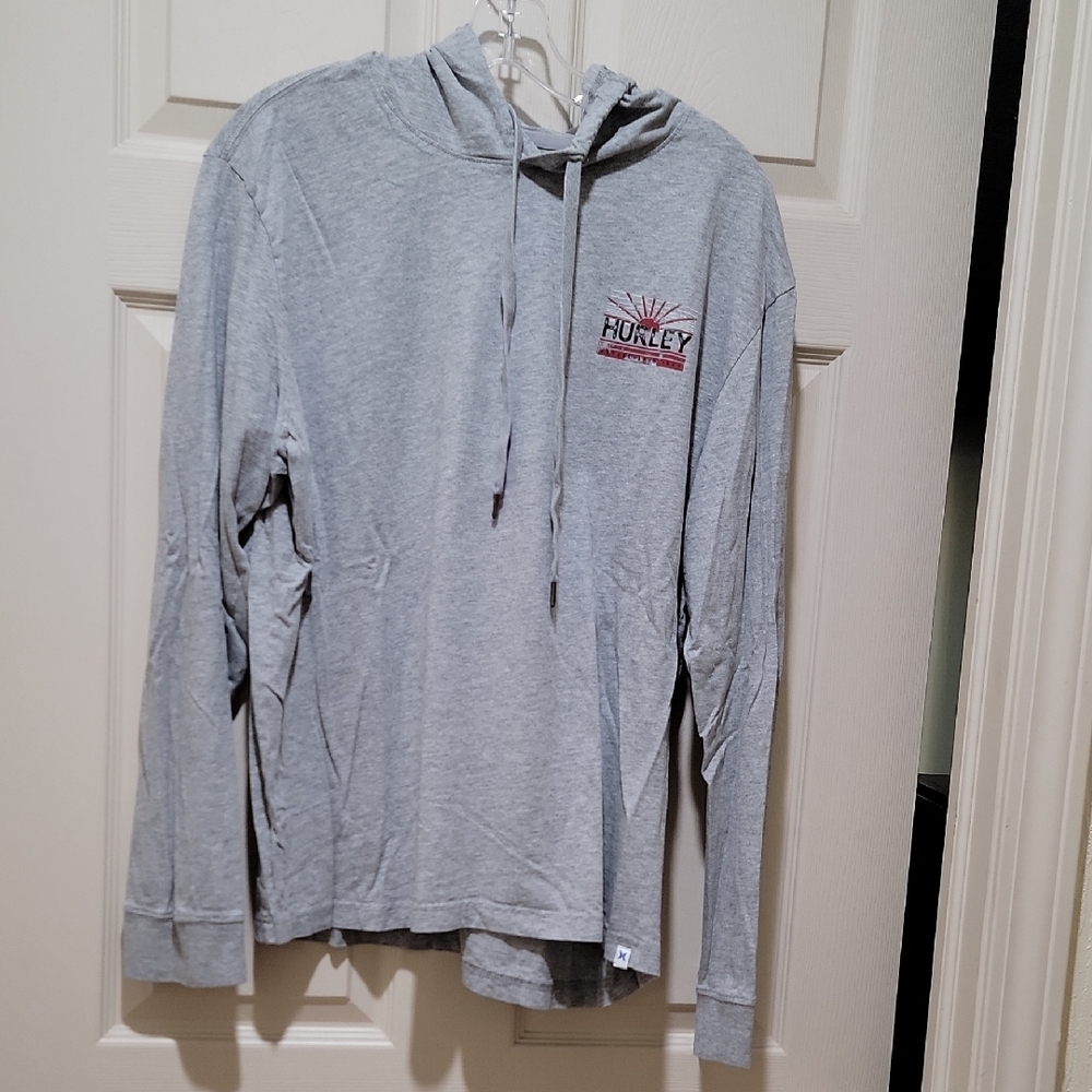 Hurley Light Gray Long Sleeve Hoodie